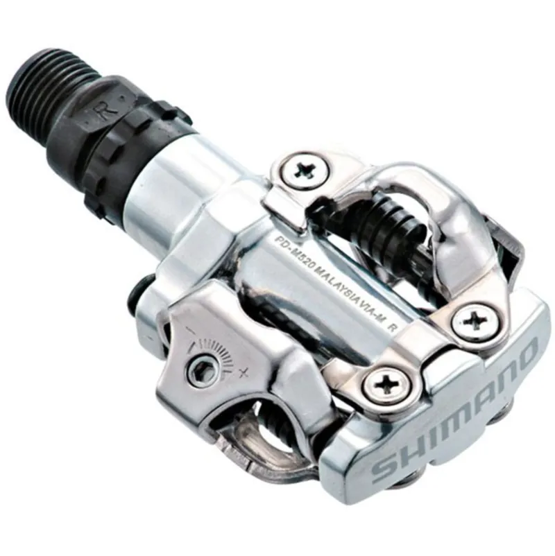 Shimano M520 SR Cliplsess Mountain Bike Pedals in Silver